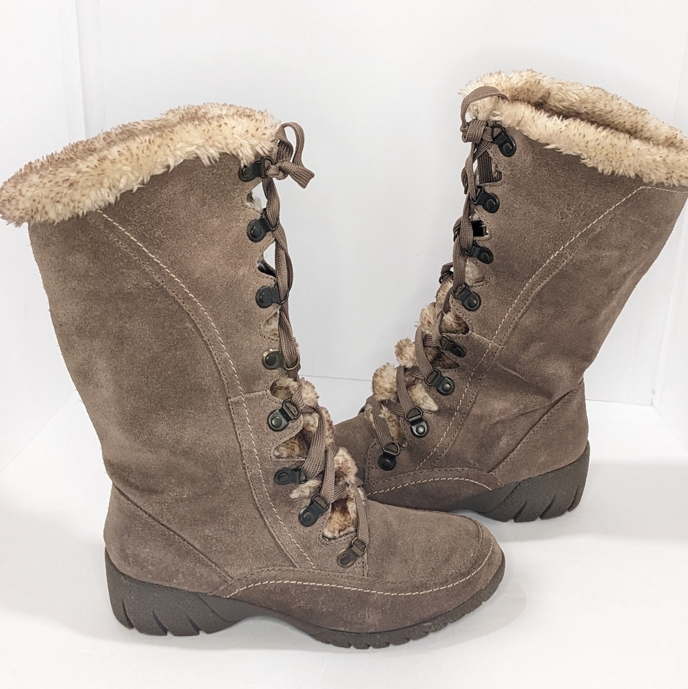 Sporto suede lace up winter boots